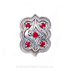 GS263 R - 14 Karat Gold Ruby Slide 